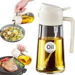 16oz/470ml Glass Olive Oil Sprayer for Cooking with Stickers